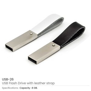 8GB USB with Leather Strap - Image 3