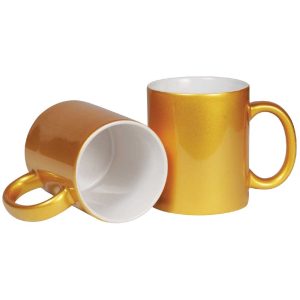 Gold Ceramic Mugs - Image 1