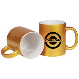 Gold Ceramic Mugs - Image 2