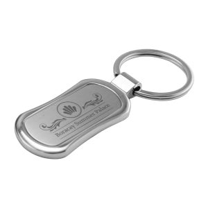 Rectangular Oval Metal Keychains - Image 2