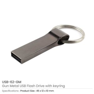 Metal USB Flash with Key Ring 16GB - Image 3