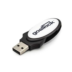 Oval Swivel 4GB USB Flash Drives - Image 2