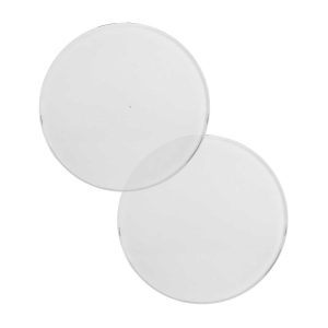 Round Glass Tea Coasters - Image 1