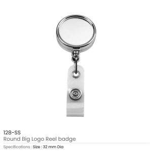 Silver Mirror Shiny Badge Reels - Image 3