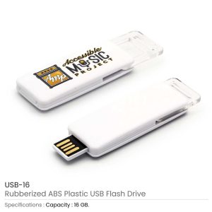 Rubberized ABS Plastic USB 16GB - Image 3