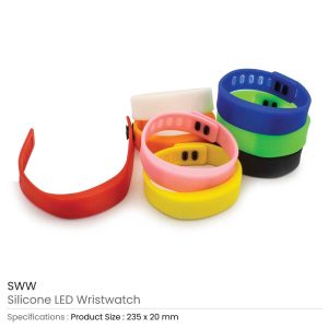 Silicone Wristbands with Digital Watch - Image 3