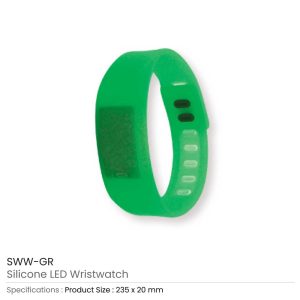 Silicone Wristbands with Digital Watch - Image 8