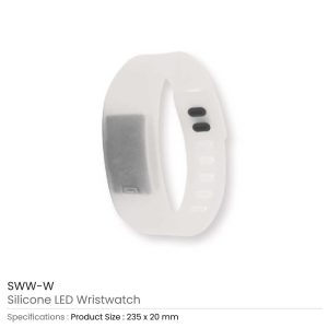 Silicone Wristbands with Digital Watch - Image 5