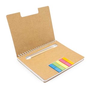 Spiral Notebook with Sticky Note and Pen - Image 3