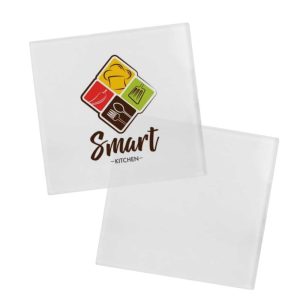 Square Glass Tea Coasters - Image 2