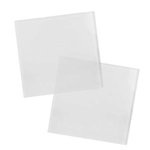 Square Glass Tea Coasters - Image 1