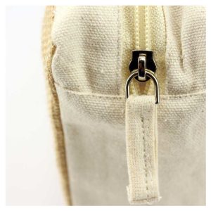 Jute with Cotton Zipper Pouch - Image 4