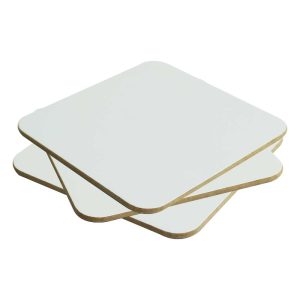 Hardboard Tea Coasters Size: 9 x 9 cm - Image 1