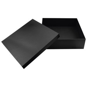 Black Plain Gift Box Size XXL Cardboard Material - Image 2