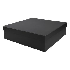 Black Plain Gift Box Size XXL Cardboard Material - Image 1