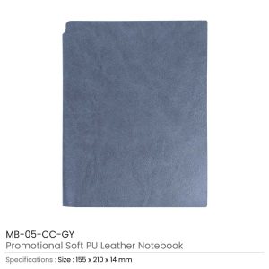 Soft PU Leather A5 Notebooks with Ribbon Bookmark - Image 6