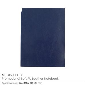 Soft PU Leather A5 Notebooks with Ribbon Bookmark - Image 4