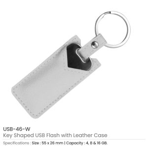 8GB Key Shaped USB with Leather Case - Image 4