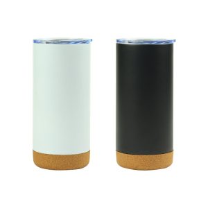 Travel Tumbler with Cork Base 450ml Stainless Steel - Image 1