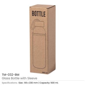 Glass Bottle with Sleeve 500ml - Image 6