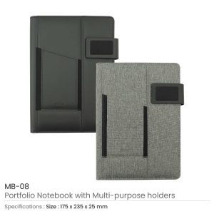 Portfolio Notebooks with Multi-purpose Holder - Image 3