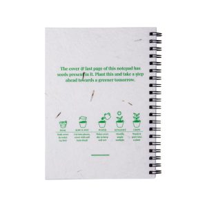 Plantable Notepads B6 with Seed Covers & Spiral Binding - Image 1