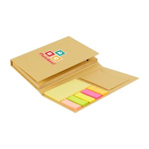 Tri-Fold Notepad with Sticky Notes, Pen, Card Slot and Ruler - Image 2