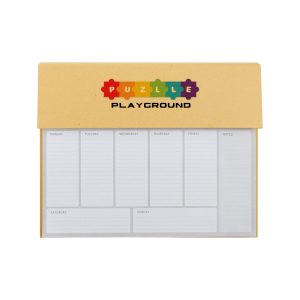 Eco-Friendly Weekly Planner Kit with Pen, Clip, Sticky Notes - Image 2