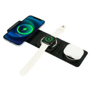 3-in-1 Foldable Wireless Charger for Mobile, iWatch and Earbuds - Image 2