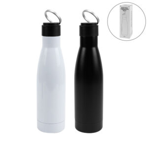 Double Wall SS Bottles, Twist-off Lid, SS Foldable Handle, 500ml - Image 1