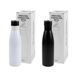 Double Wall SS Bottles, Twist-off Lid, SS Foldable Handle, 500ml - Image 9