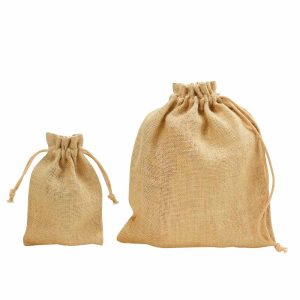 Jute Drawstring Pouches in A4 and A5 Size - Image 5