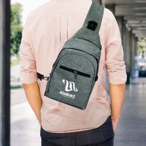 Triangular Sling Crossbody Bags with Headphone Hole - Image 2