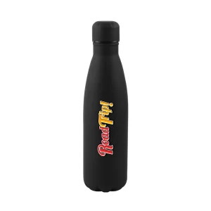 Premium Soft Touch Black Cola Bottles in Stainless Steel 500ml - Image 2