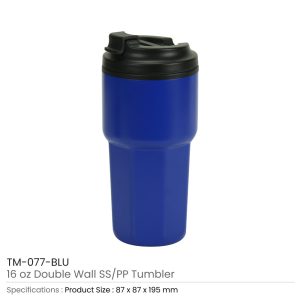 Double Wall Tumblers Flip-top PP Lid in 473ml - Image 8