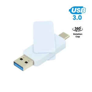 OTG White Swivel USB 64GB V. 3.0 Type C - Image 1