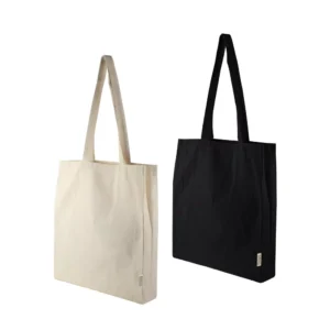 Recycled Cotton Tote Bags with Gusset 8 Oz - Image 1